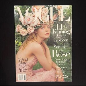 Vogue June 2017 Elle Fanning A Star in Bloom Summer of the Rose Magazine